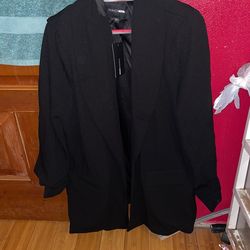 Fashion Nova Plus Size Sasha Open Front Blazer