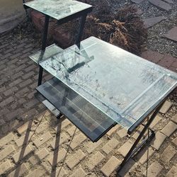 Glass Desk