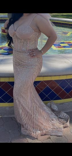 Prom rose gold dress