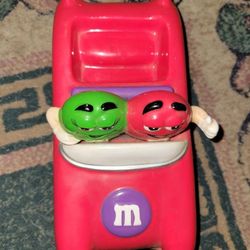 M&M Valentine's Day Porcelain Red Car Candy Dish