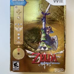 The Legend of Zelda Skyward Sword Gold Remote Set/Bundle (Nintendo Wii) NEW