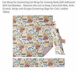Soft cat wrap blanket self adherent