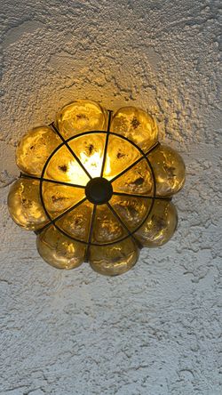 Vintage 1970 Ceiling Entry Light - Perfect Condition