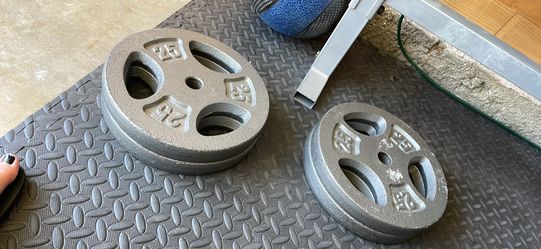 Weights 25 pound plates