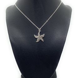 Starfish Pendant With Neckless 925