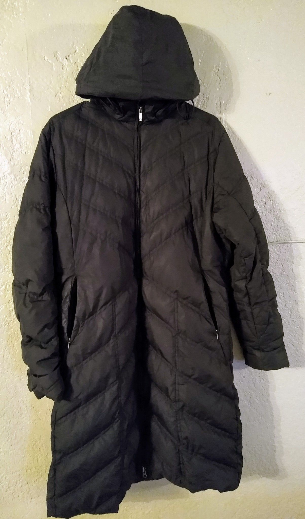 Patagonia puffer trench coat