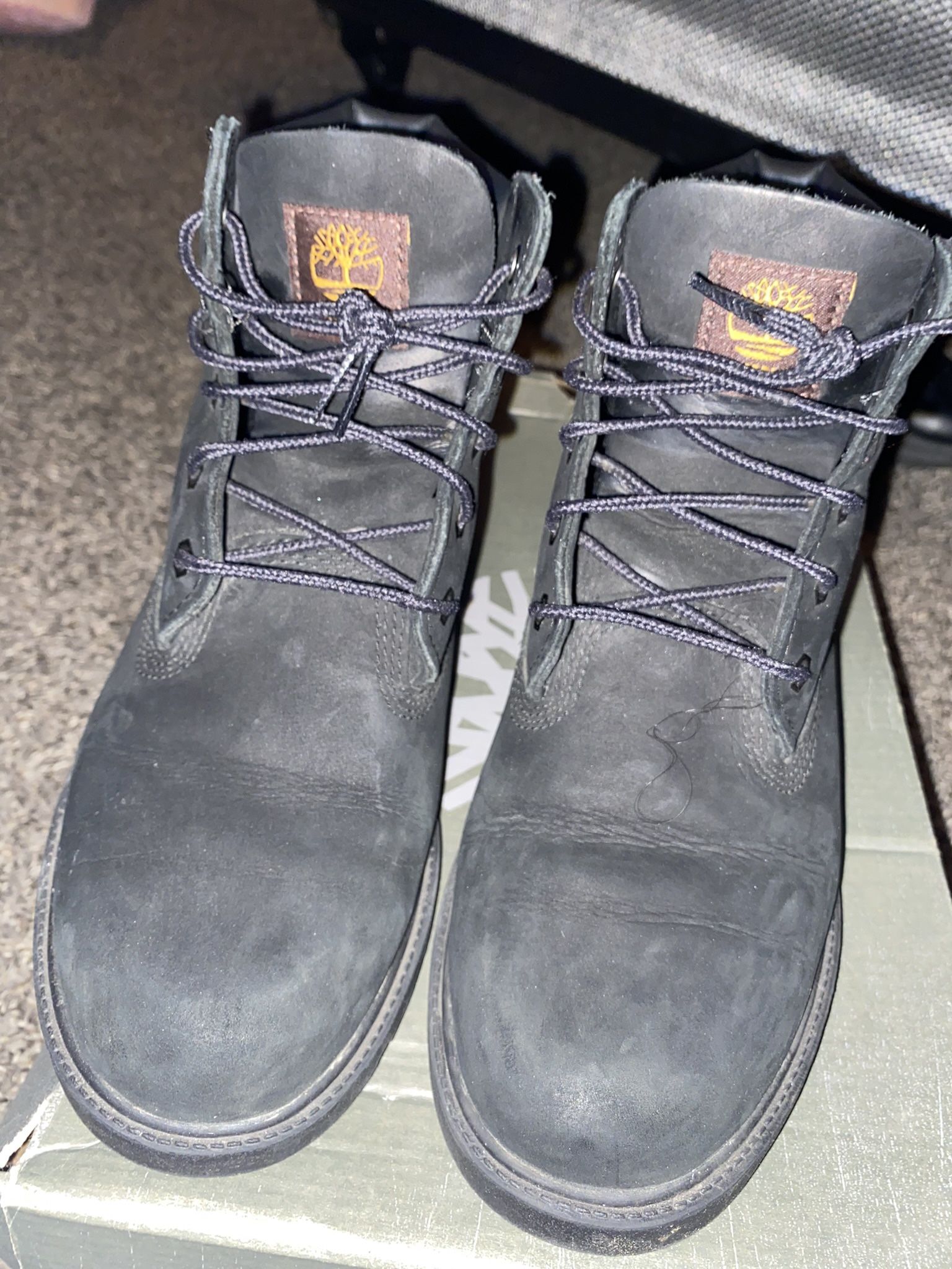 Black waterproof timberland boots