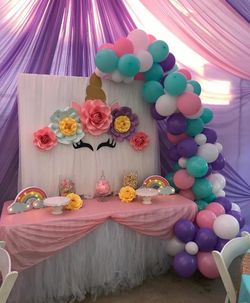 Unicorn Party Backdrop