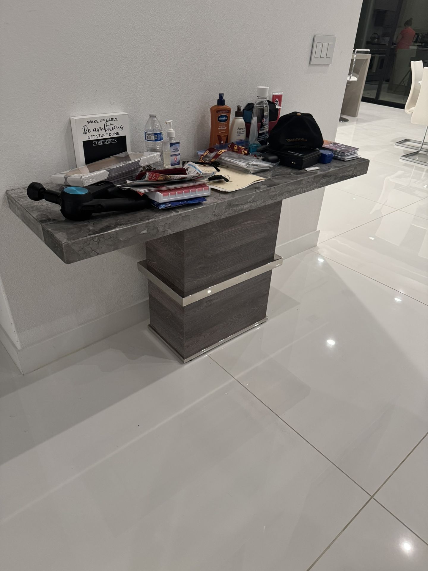 Console Table Marble Top
