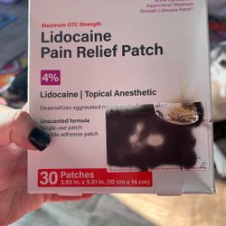 New Box Of Lidocaine Patches 