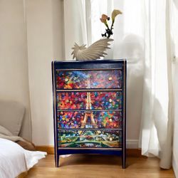 Eiffel Tower Designer Dresser- One of a Kind