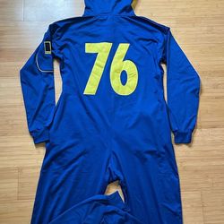 Adult fallout 76 xbox hooded zip up onesie