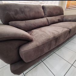 leather/suede Couch 83”