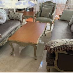 Elegant French Style Living Room Sofa Set
