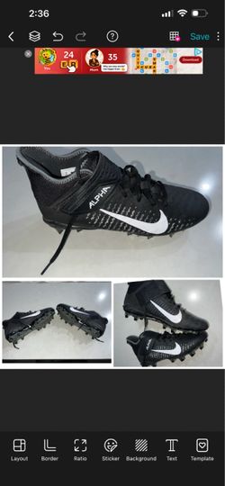 Nike Alpha Menace Pro 2 Mid football cleats