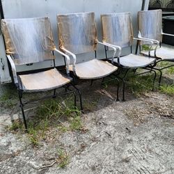 Wrought Iron Patio Table And Chairs Set!