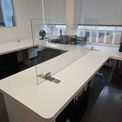 Office Glass Desk Dividers