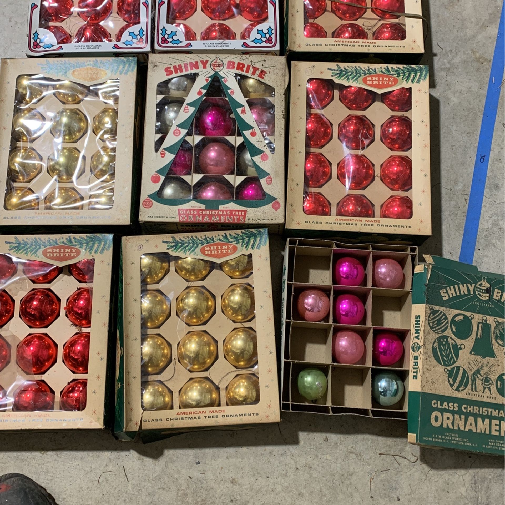 102 Vintage Glass Christmas Ornaments 