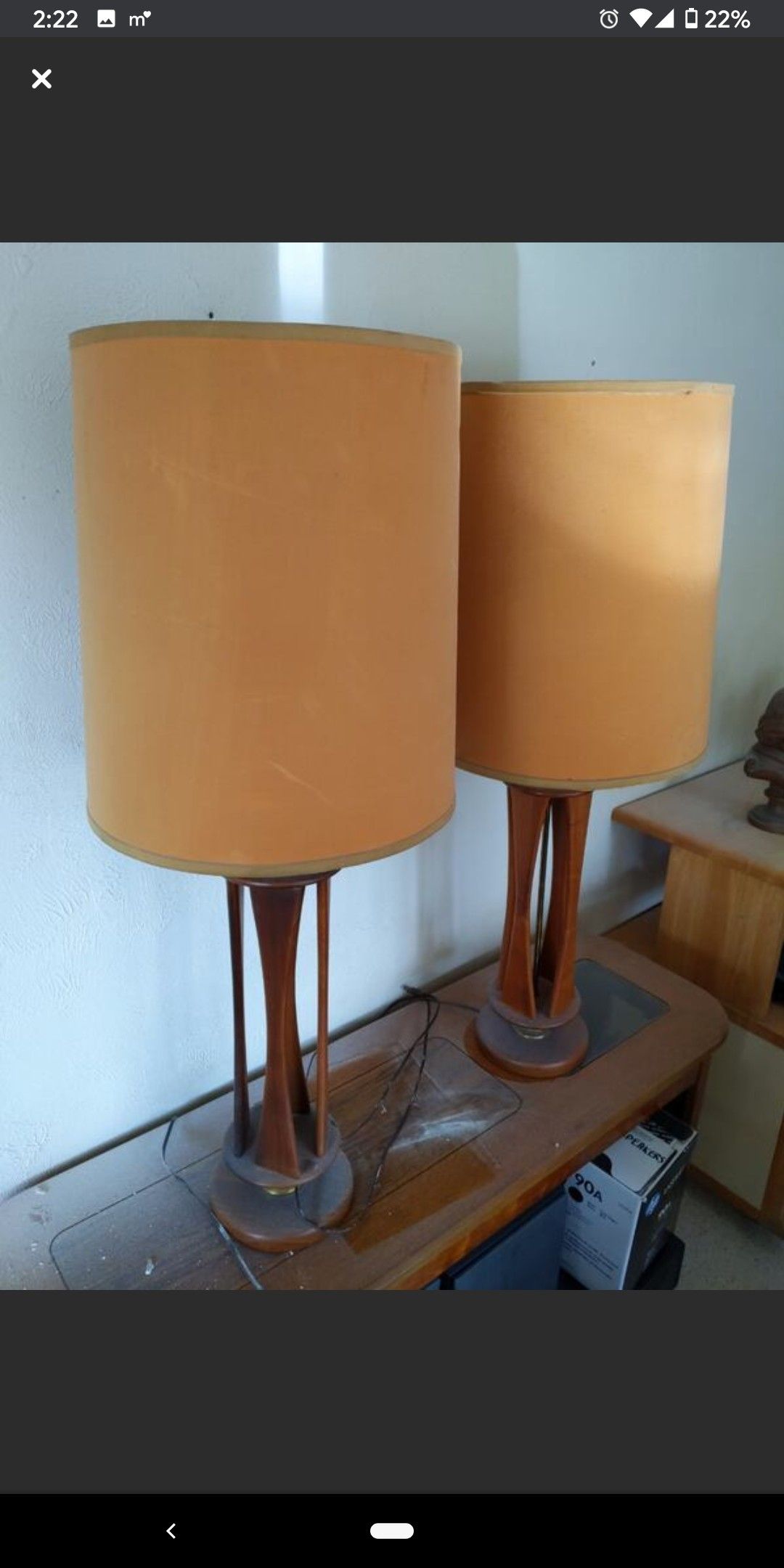 One Stylish Antique 1960s Lamp