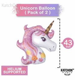 Large Unicorn Balloon 46 Inch | 2 Unicorn Ballon 42 Inch