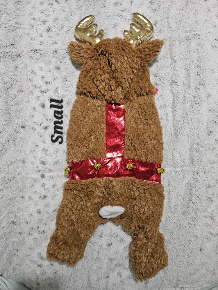 Raindeer Christmas Outfit Small Dogs Puppy New