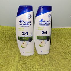 2 Head&shoulder 2in1 With A Lasting,Fresh Green Apple Scent 12.5oz