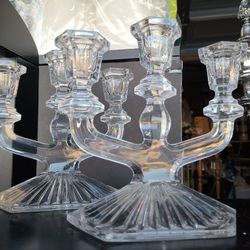 Vintage Crystal Candleholders