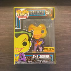 Funko Pop Blacklight Joker Hot Topic Exclusive