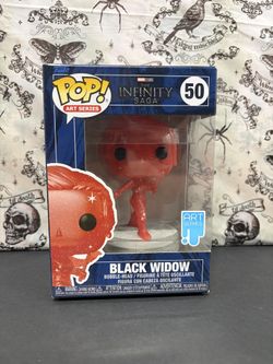 Marvel Funko Pop Black Widow Figure Art Series The Infinity Saga 50