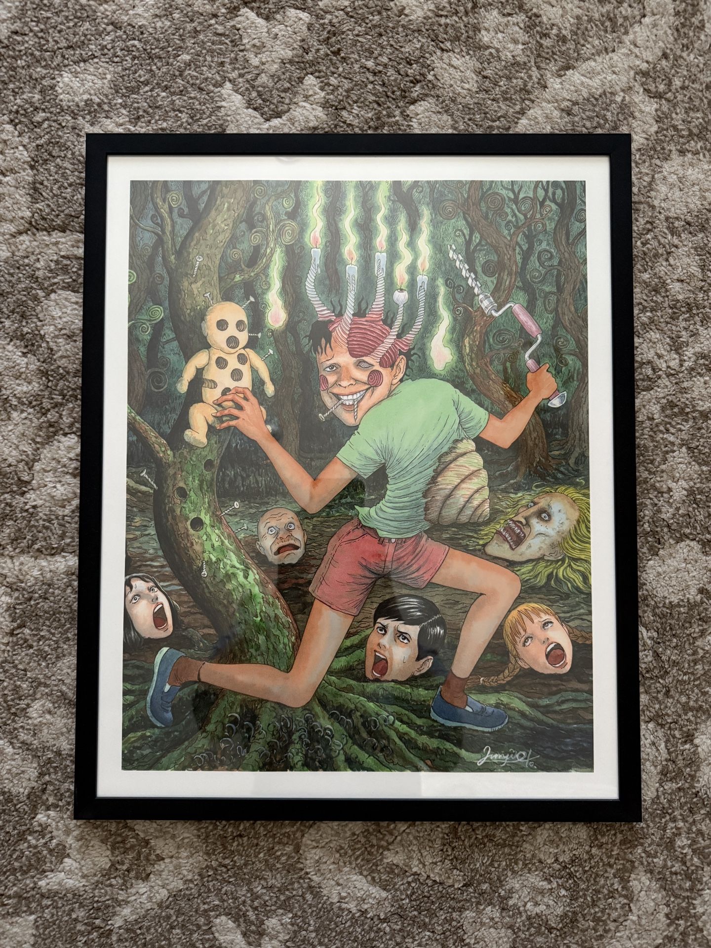 Junji Ito sdcc 2023 poster print viz exclusive