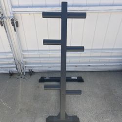 Olympic Weight Plates Rack.        35 Dollars 