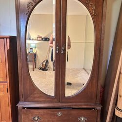 Solid Wood Armoire 