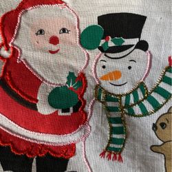 Vintage Handmade Christmas Pot Holder 