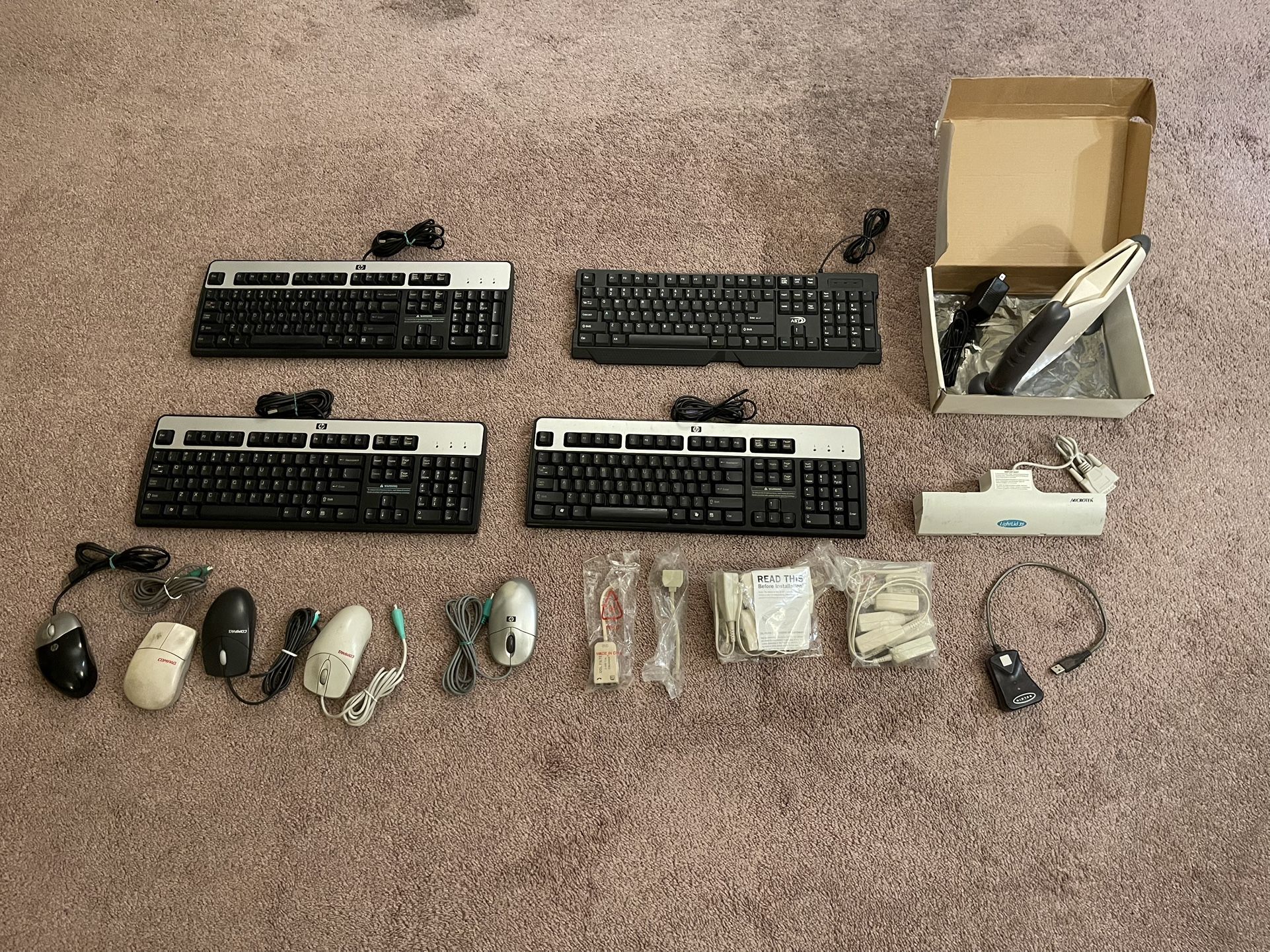 Old PC Keyboards And Mouses
