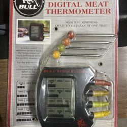 BBQ Bull Steak Digital Meat Thermometer 