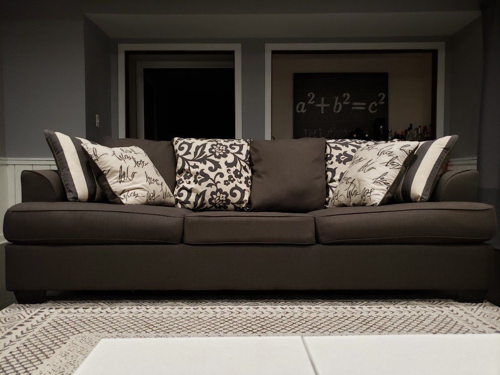 Levon 3-seater Grey Sofa
