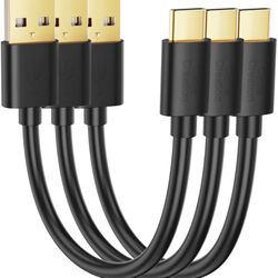 3-Pack] USB C to USB Cable Short