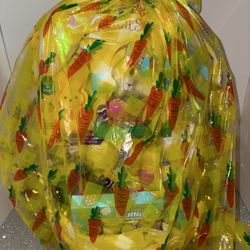 Yellow Gift 🎁 wrapped Easter Basket