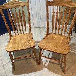 Oak chairs