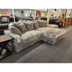 Corduroy Living Room Sectional Sofa