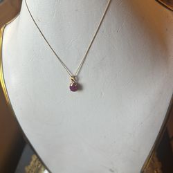 Ruby with 18 k  new complete set natural stone and handmade