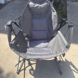$40.00!!! (3 colors) New Foldable Outdoor Camping Swing Chair With Foot Rest Fishing Beach