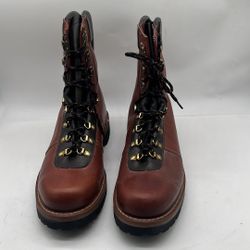 NWB TEXAS STEER Work Boots Men Size 11 E Brown made in Korea 