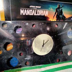  Galaxy Wall Clock, 48"X24"