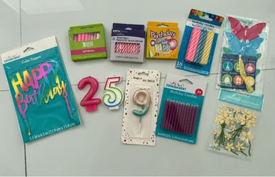 Birthday party cake candles celebrate