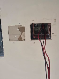 Drywall patch work