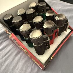 Brand New Case of Wing Windproof Torch Lighters 12 Pack Various Colors $10 