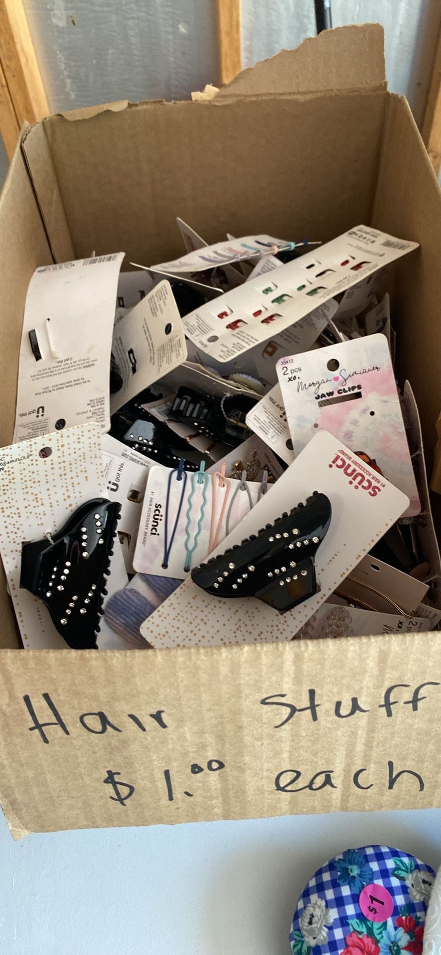 Entire Box Of Scunci Hair Clips Accessories 