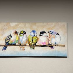 Oil painting with hand painted coat