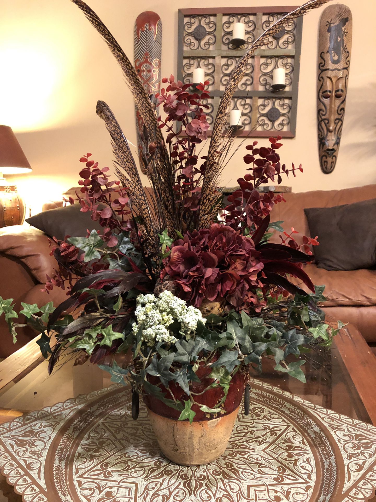 Beautiful flower arrangement in decorative vase